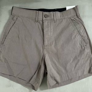 Abercrombie and Fitch 5 inch all day plain front khaki shorts
